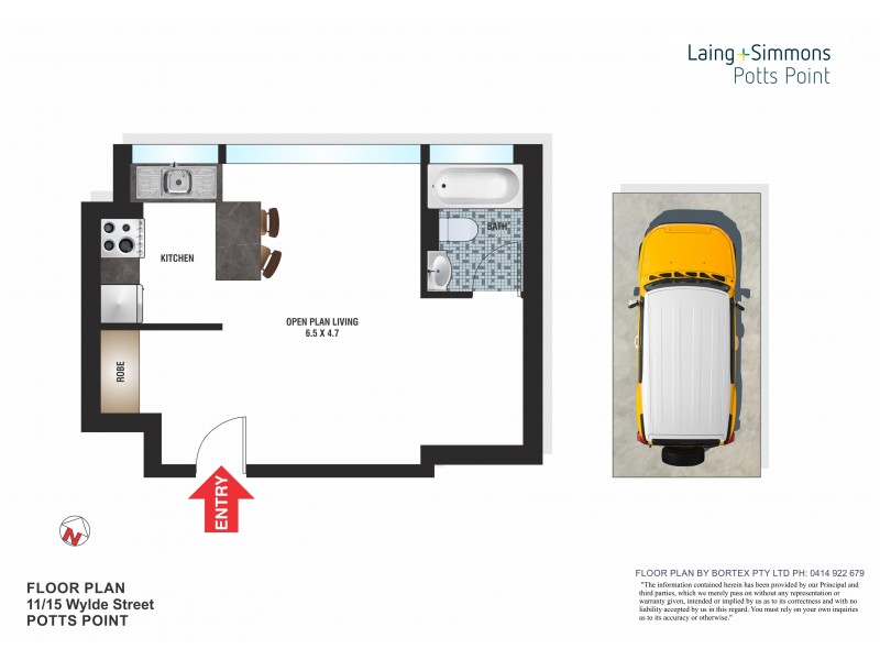 11/15 Wylde Street, Potts Point NSW 2011 Floorplan