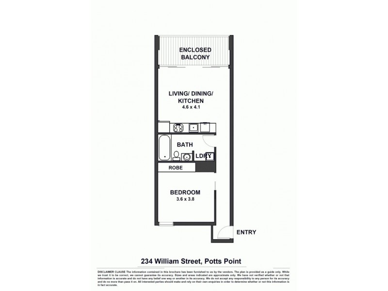 7/234 William Street, Potts Point NSW 2011 Floorplan
