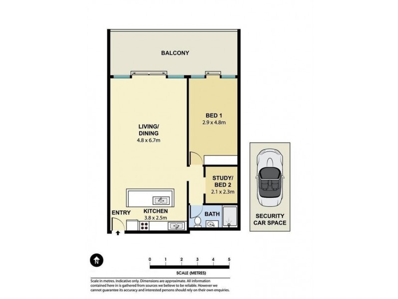 1306/3 Kings Cross Road, Rushcutters Bay NSW 2011 Floorplan
