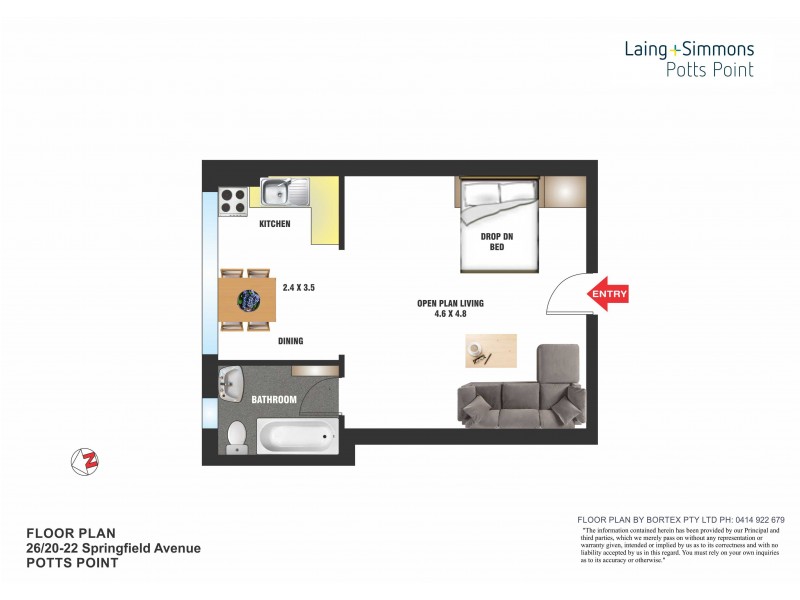 26/20-22 Springfield Avenue, Potts Point NSW 2011 Floorplan