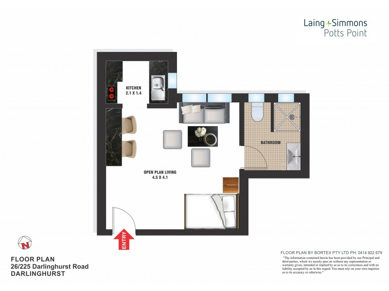 26/225  Darlinghurst Road, Darlinghurst NSW 2010 Floorplan