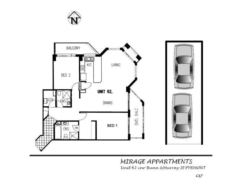 62/1-29 Bunn Street, Pyrmont NSW 2009 Floorplan