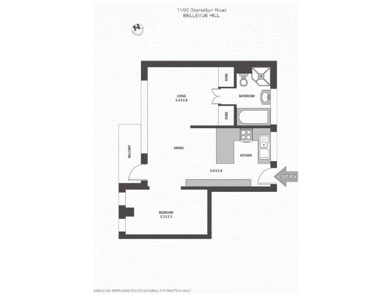 11/60 Drumalbyn Road, Bellevue Hill NSW 2023 Floorplan