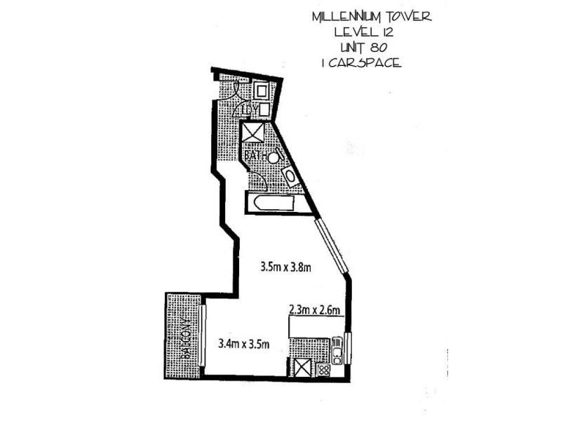 80/289 Sussex Street, Sydney NSW 2000 Floorplan