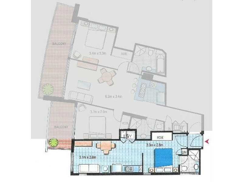 134B/361 Kent Street, Sydney NSW 2000 Floorplan