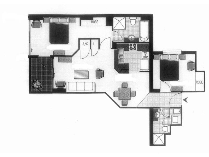 46/515 Kent Street, Sydney NSW 2000 Floorplan