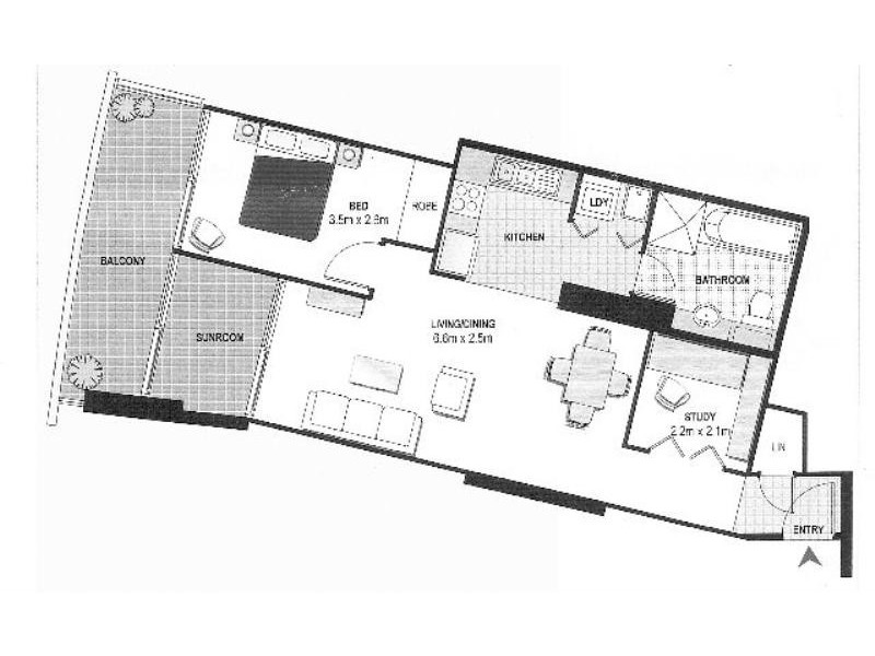 97/361 Kent Street, Sydney NSW 2000 Floorplan