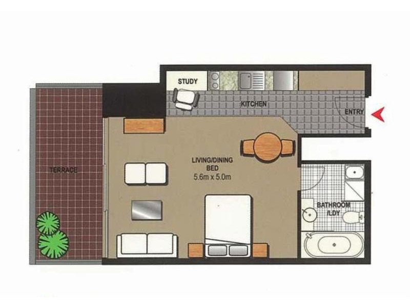 1803/91 Liverpool Street, Sydney NSW 2000 Floorplan