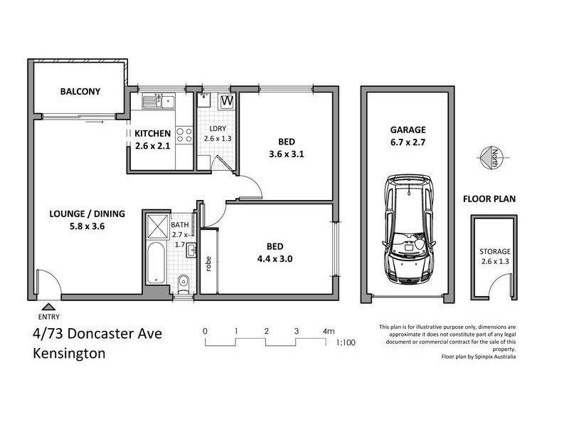 4/73 Doncaster Avenue, Kensington NSW 2033 Floorplan