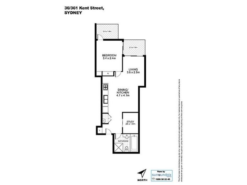 36/361 Kent Street, Sydney NSW 2000 Floorplan
