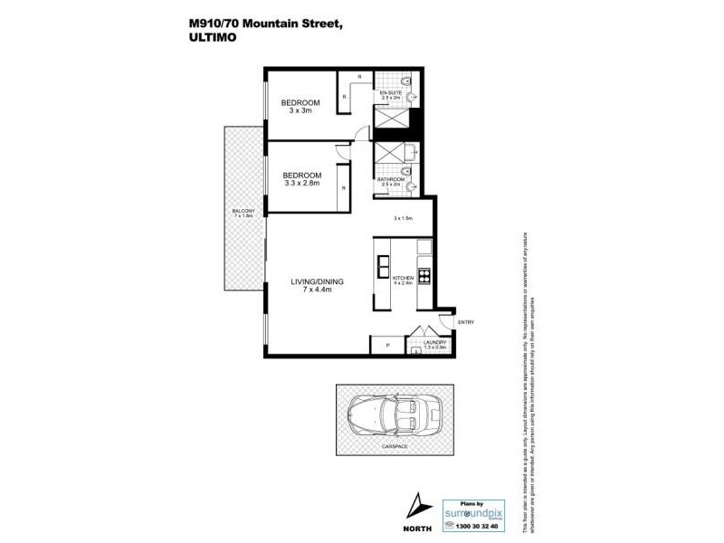 910/70 Mountain Street, Ultimo NSW 2007 Floorplan
