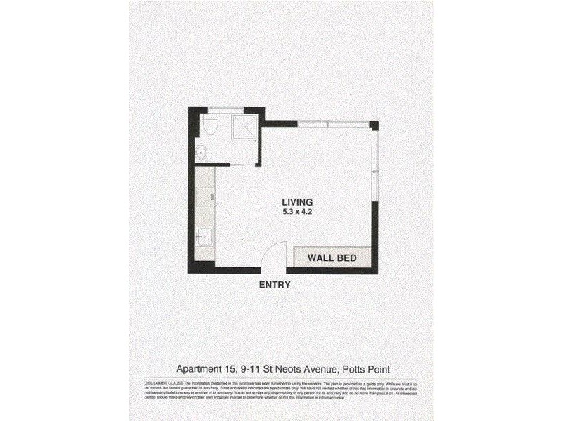 15/9-11 St Neot Avenue, Potts Point NSW 2011 Floorplan