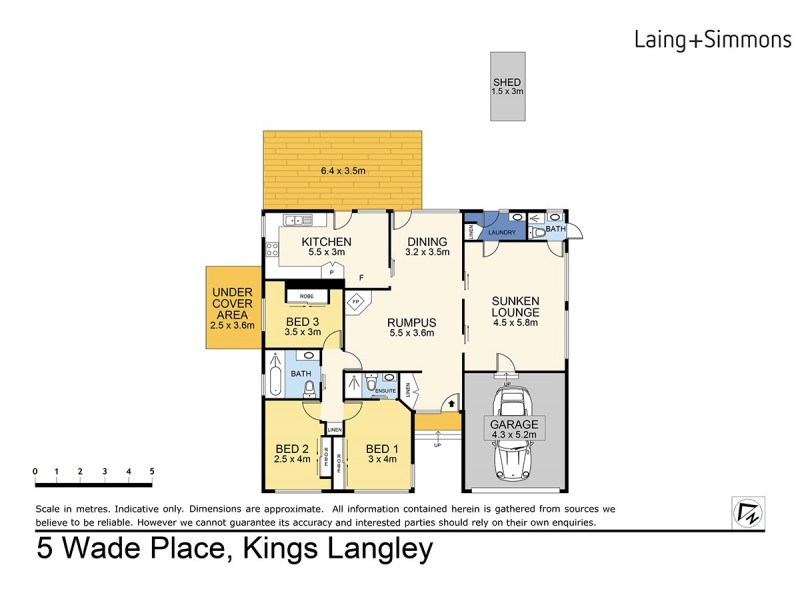 5 Wade Place, Kings Langley NSW 2147 Floorplan