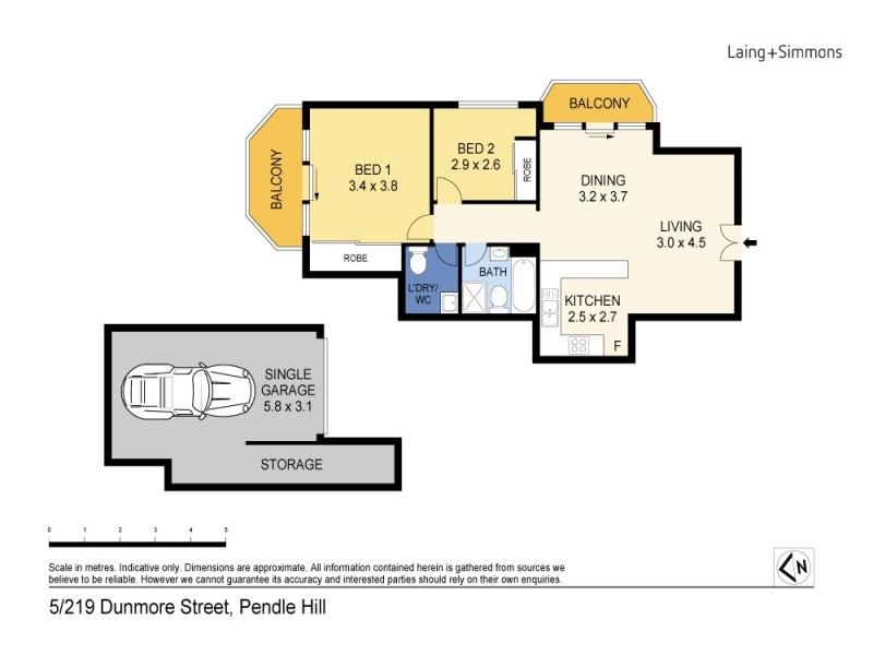 5/219 Dunmore Street, Pendle Hill NSW 2145 Floorplan