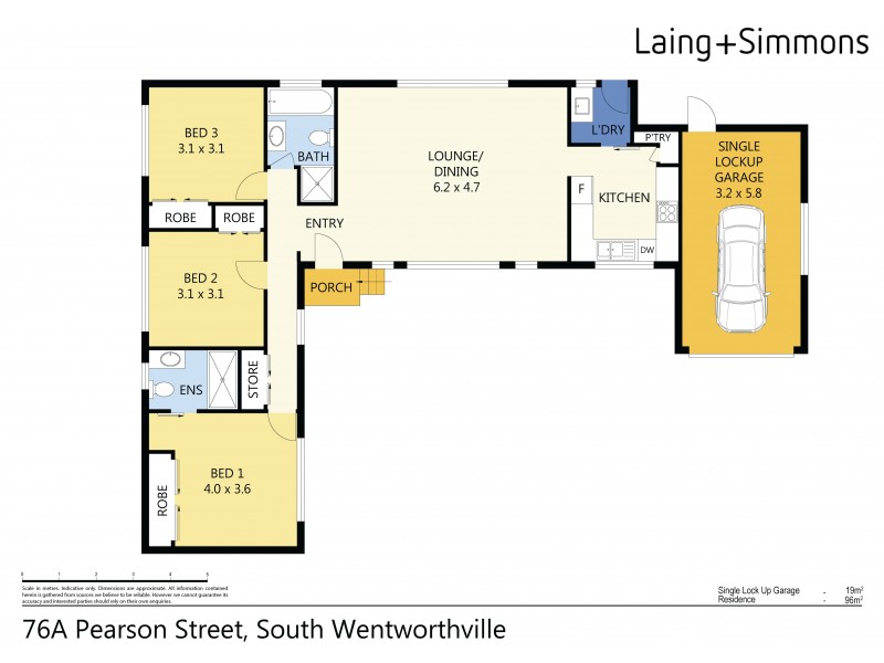 76A Pearson Street, South Wentworthville NSW 2145 Floorplan