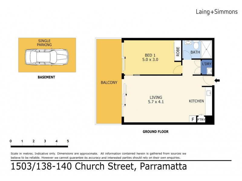 1503/138-140 Church Street, Parramatta NSW 2150 Floorplan