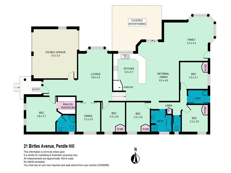 21 Birtles Avenue, Pendle Hill NSW 2145 Floorplan
