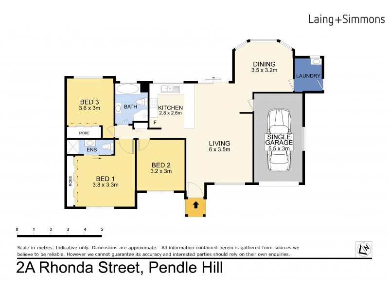 2A Rhonda Street, Pendle Hill NSW 2145 Floorplan