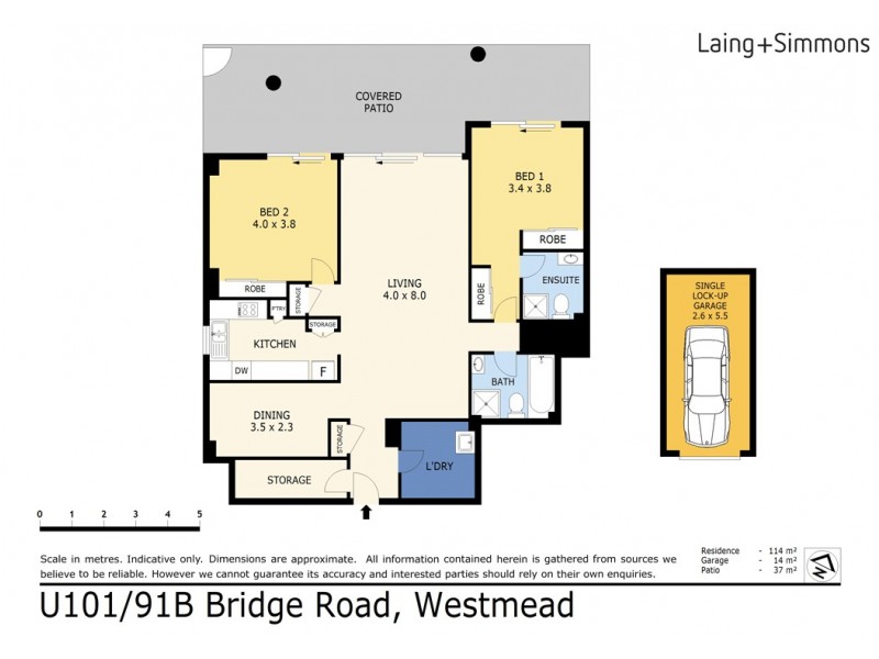 101/91B Bridge Rd, Westmead NSW 2145 Floorplan