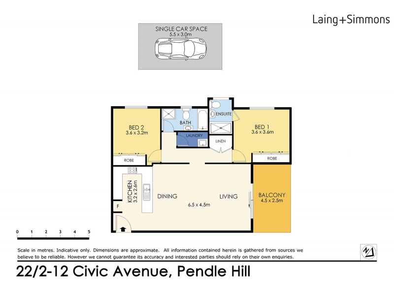 22/2-12 Civic Avenue, Pendle Hill NSW 2145 Floorplan