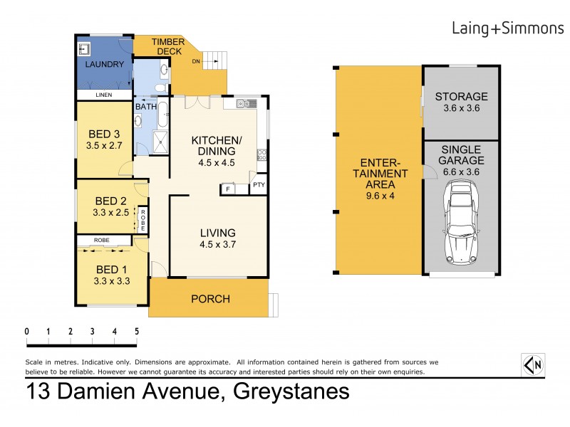 13  Damien Ave, Greystanes NSW 2145 Floorplan