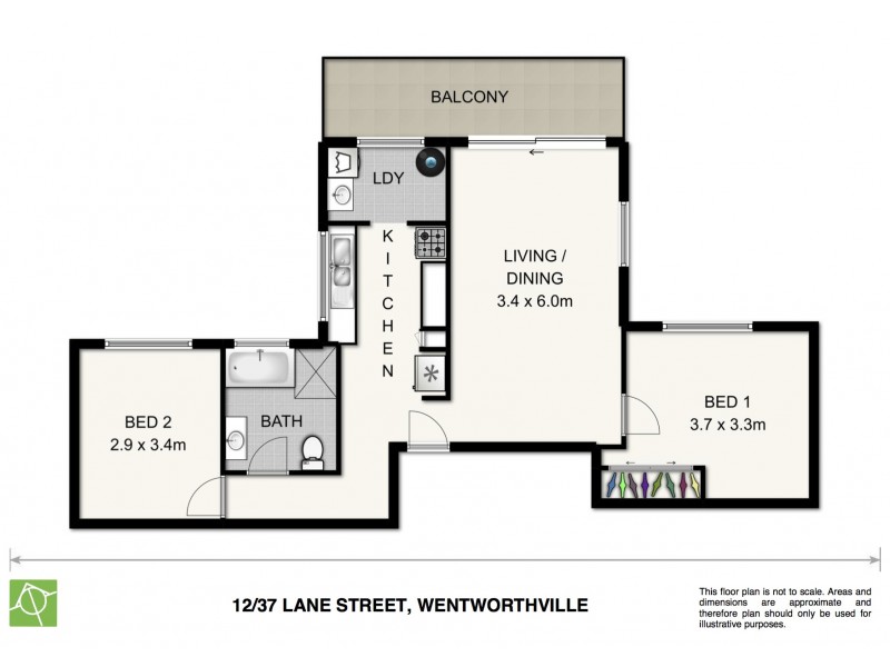12/37 Lane Street, Wentworthville NSW 2145 Floorplan