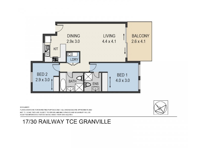17/30-44 Railway Terrace, Granville NSW 2142 Floorplan