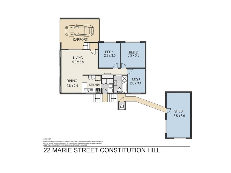 22 Marie St, Constitution Hill NSW 2145 Floorplan