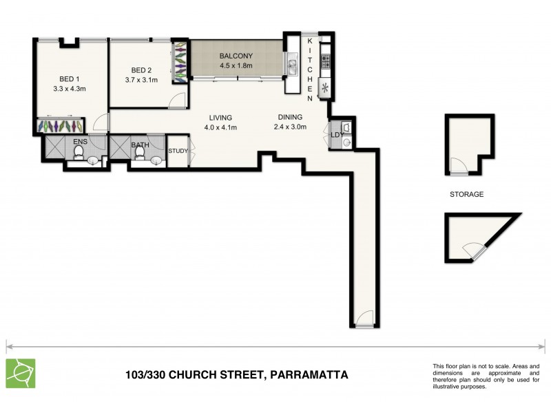 103/330 Church Street, Parramatta NSW 2150 Floorplan