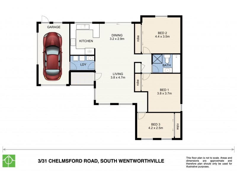 3/31-33 Chelmsford Road, South Wentworthville NSW 2145 Floorplan