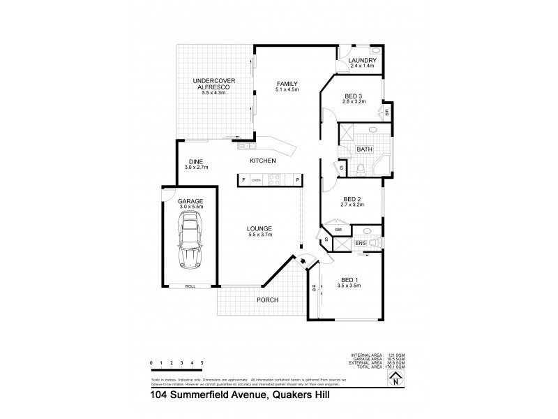 104 Summerfield Avenue, Quakers Hill NSW 2763 Floorplan