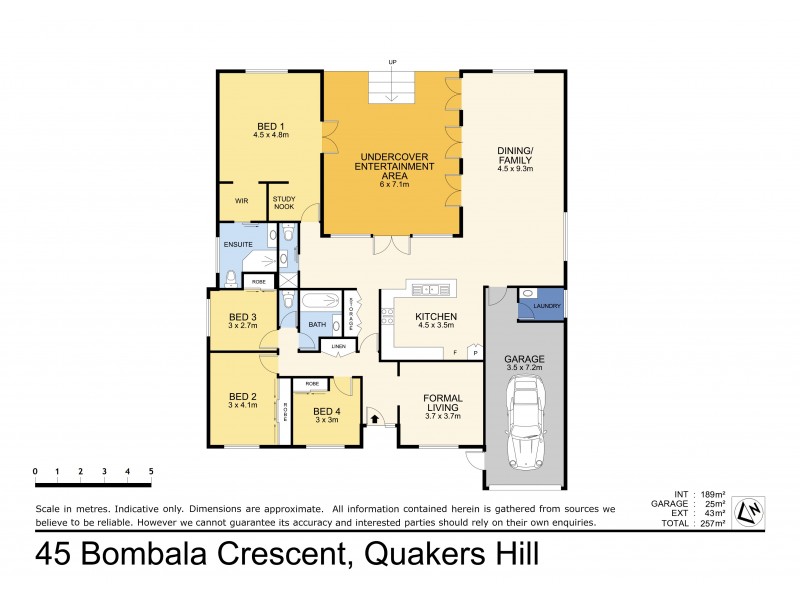 45 Bombala Crescent, Quakers Hill NSW 2763 Floorplan