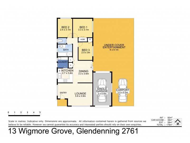 13 Wigmore Grove, Glendenning NSW 2761 Floorplan