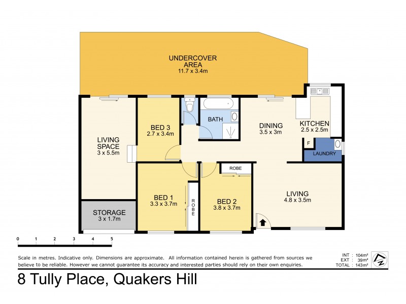 8 Tully Place, Quakers Hill NSW 2763 Floorplan