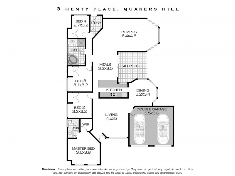 3  Henty Place, Quakers Hill NSW 2763 Floorplan