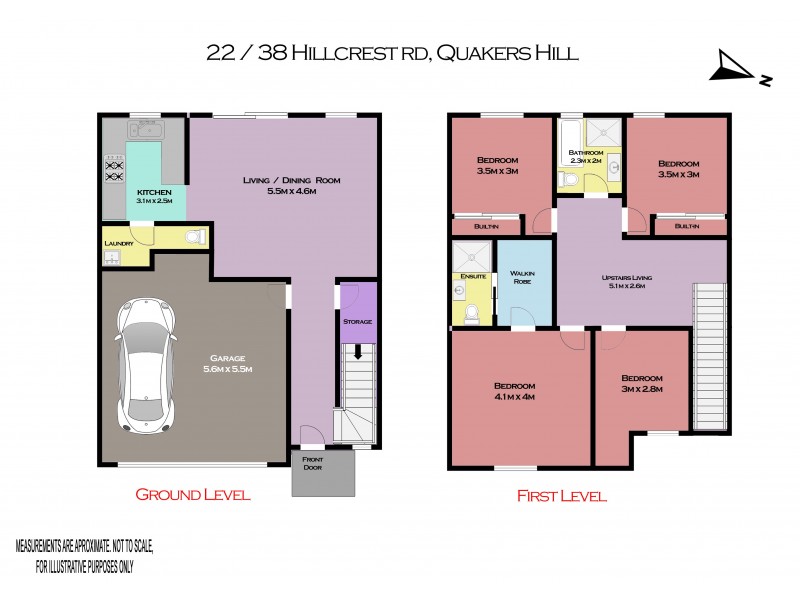 22/38 Hillcrest Road, Quakers Hill NSW 2763 Floorplan