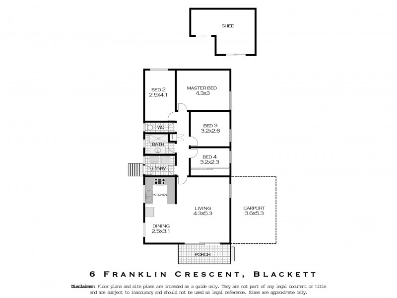 6  Franklin Crescent, Blackett NSW 2770 Floorplan
