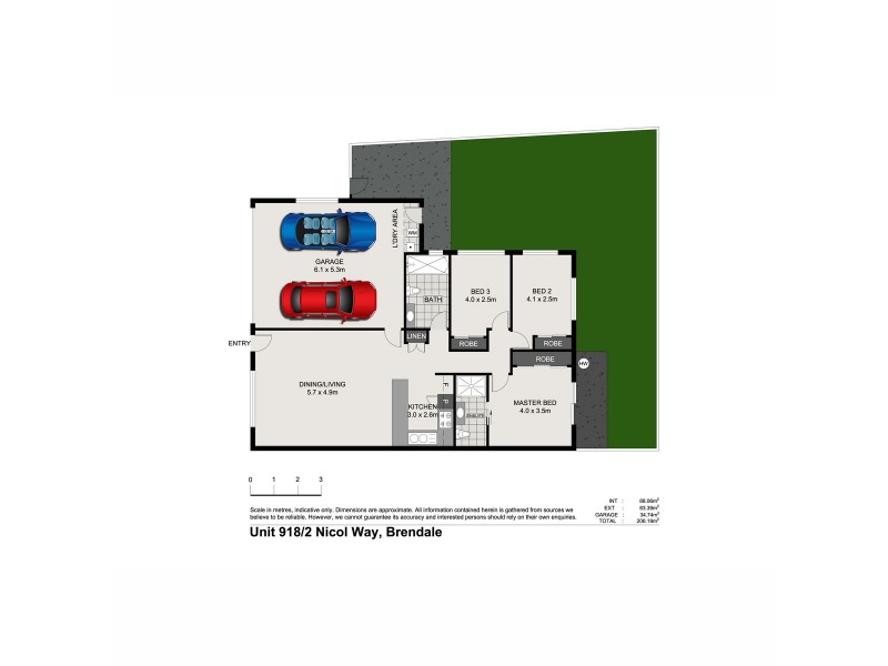 918/2 Nicol Way, Brendale QLD 4500 Floorplan