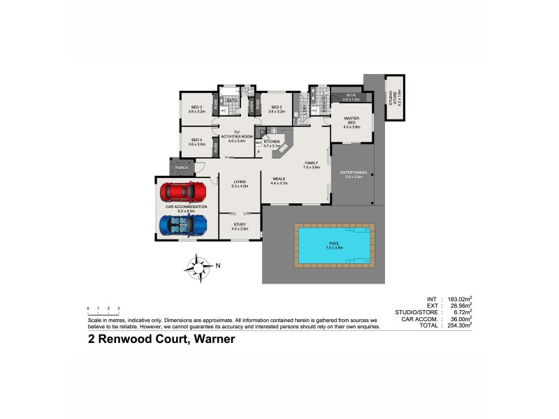 2 Renwood Court, Warner QLD 4500 Floorplan