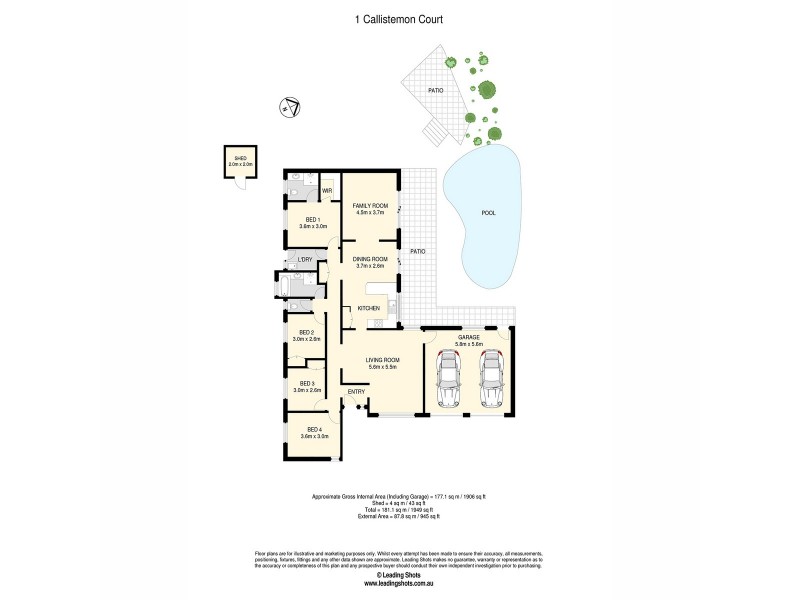 1 Callistemon Court, Albany Creek QLD 4035 Floorplan