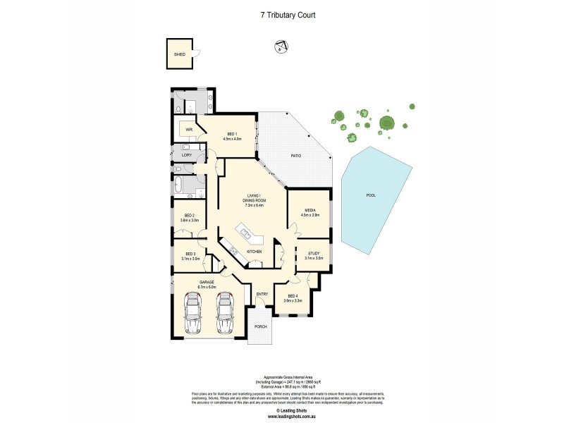 7 Tributary Court, Eatons Hill QLD 4037 Floorplan
