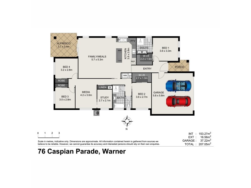 76 Caspian Parade, Warner QLD 4500 Floorplan