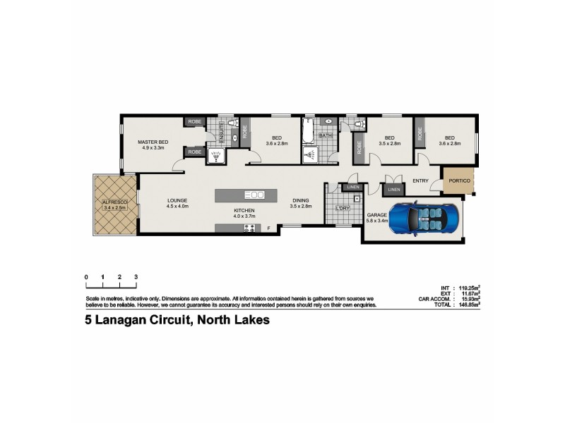 5 Lanagan Circuit, North Lakes QLD 4509 Floorplan