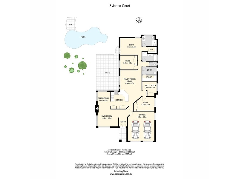 5 Janna Court, Eatons Hill QLD 4037 Floorplan