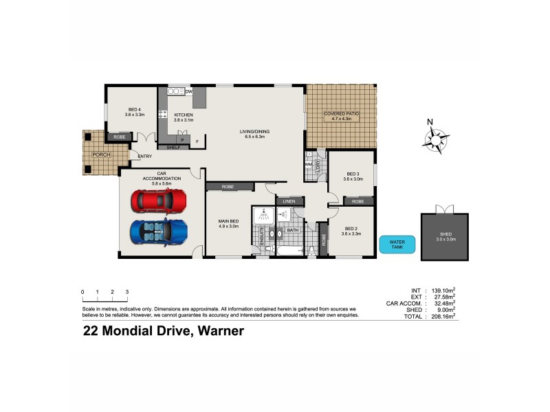 22 Mondial Drive, Warner QLD 4500 Floorplan