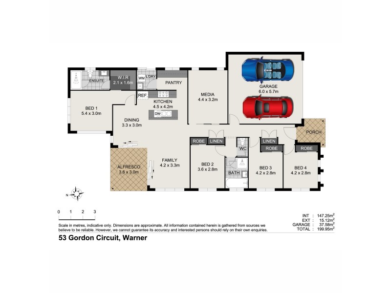 53 Gordon Circuit, Warner QLD 4500 Floorplan