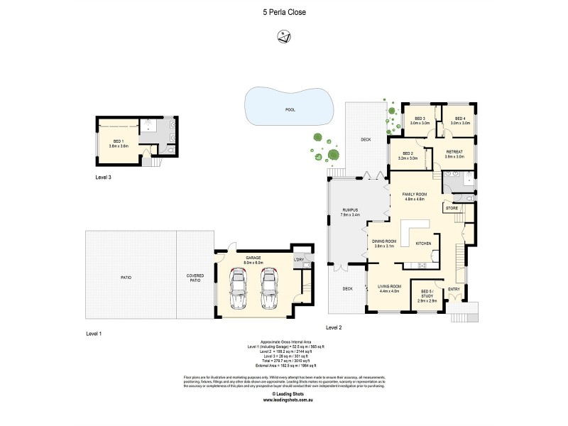 5 Perla Close, Eatons Hill QLD 4037 Floorplan