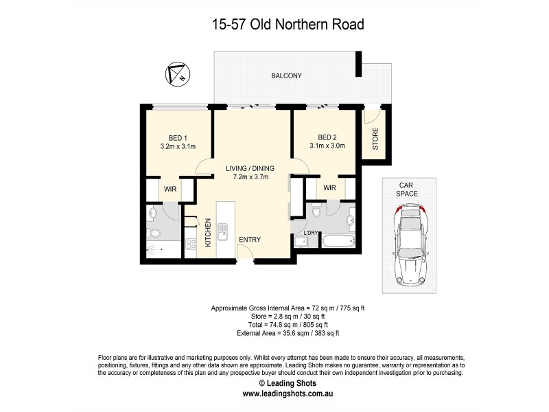15/57 Old Northern Road, Albany Creek QLD 4035 Floorplan