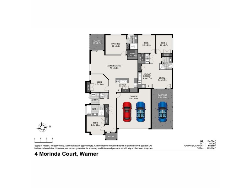 4 Morinda Court, Warner QLD 4500 Floorplan