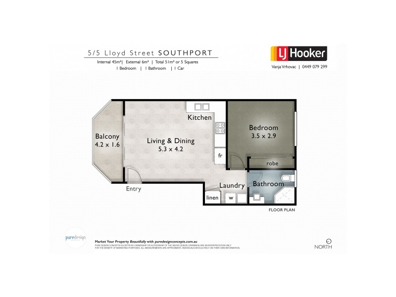 5/5 Lloyd Street, Southport QLD 4215 Floorplan